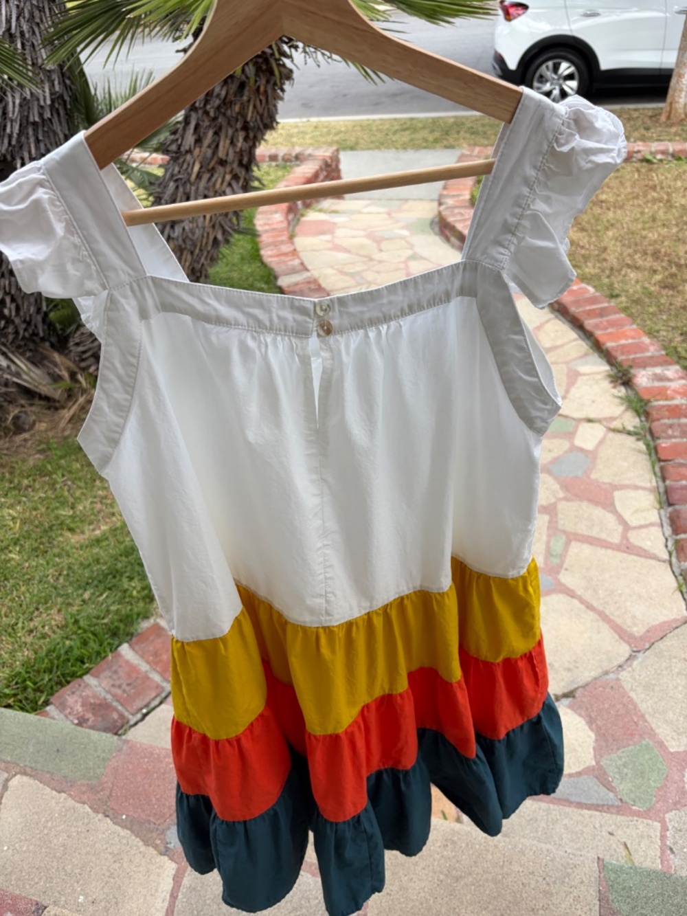 🌼 THML Colorblock Ruffle Dress – Cottagecore Summer Vibes 🍯 - Picture 13 of 15